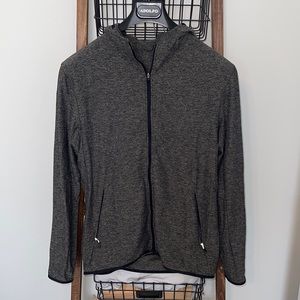 Lululemon men’s running Jacket, dark olive green.